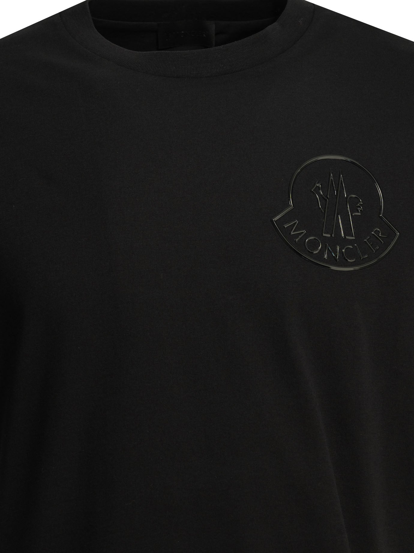 Moncler "Three-Dimensional" Crew-Neck T-Shirt - Black
