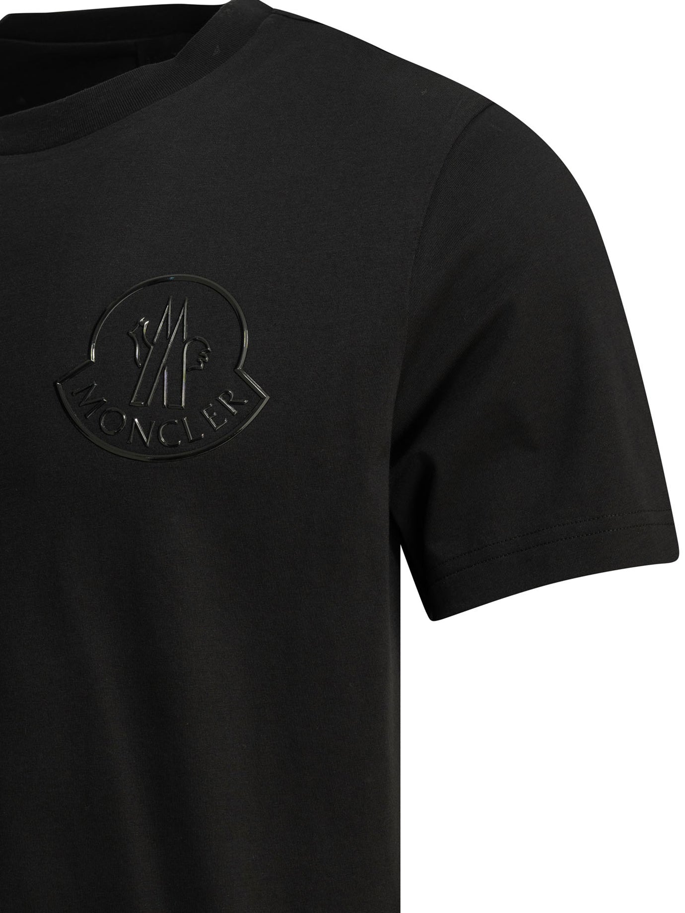 Moncler "Three-Dimensional" Crew-Neck T-Shirt - Black