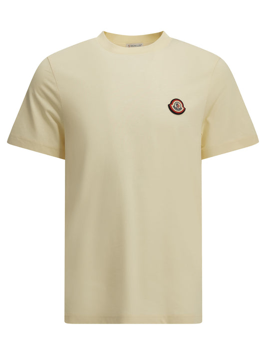 Moncler Crewneck T-shirt with logo - White