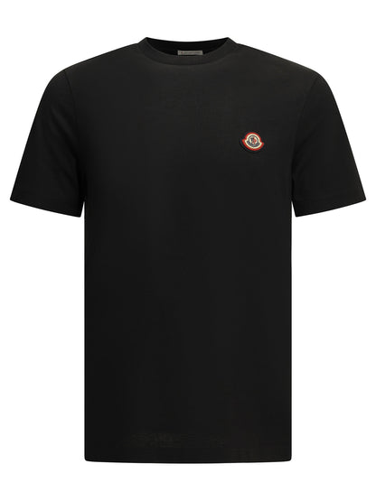 Moncler Crewneck T-shirt with logo - Black