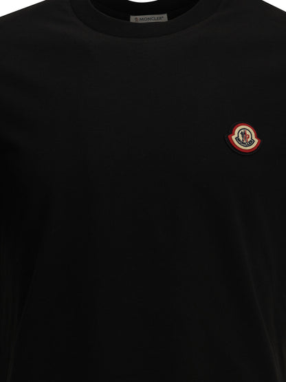Moncler Crewneck T-shirt with logo - Black