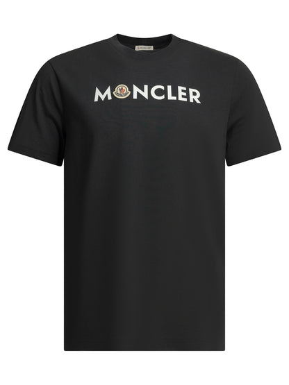 Moncler Crewneck T-shirt with logo - Blue