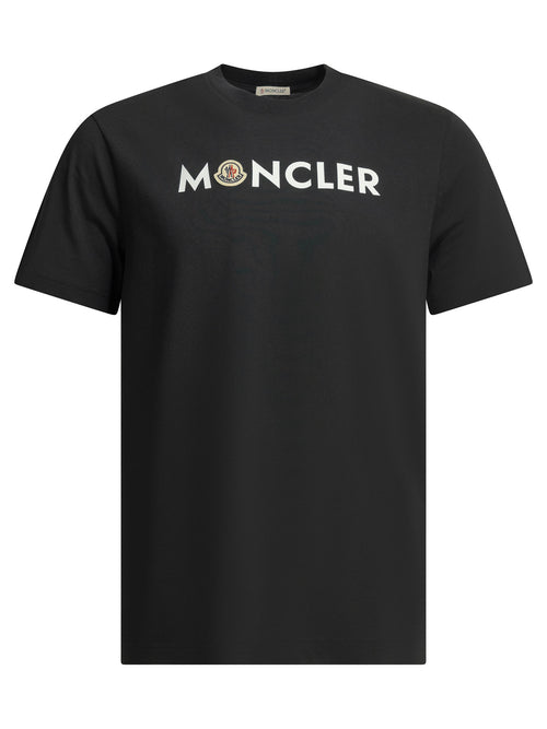 Moncler Crewneck T-shirt with logo - Blue