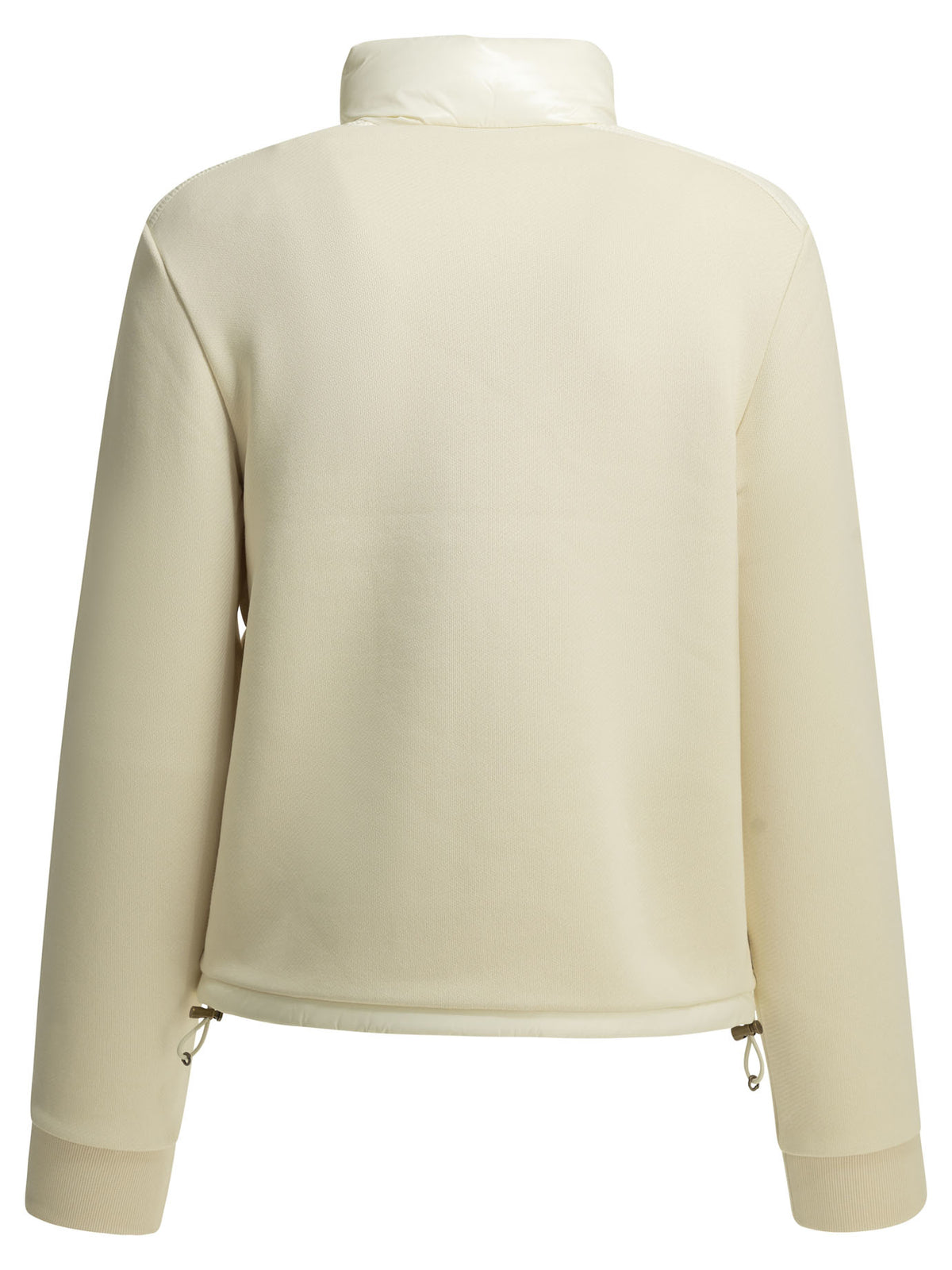 Moncler Quilted Zip-Up Sweatshirt - White