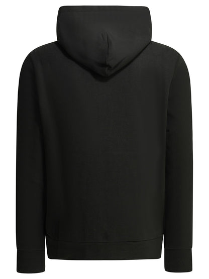 Moncler Zip-up Sweatshirt with Logo - Black