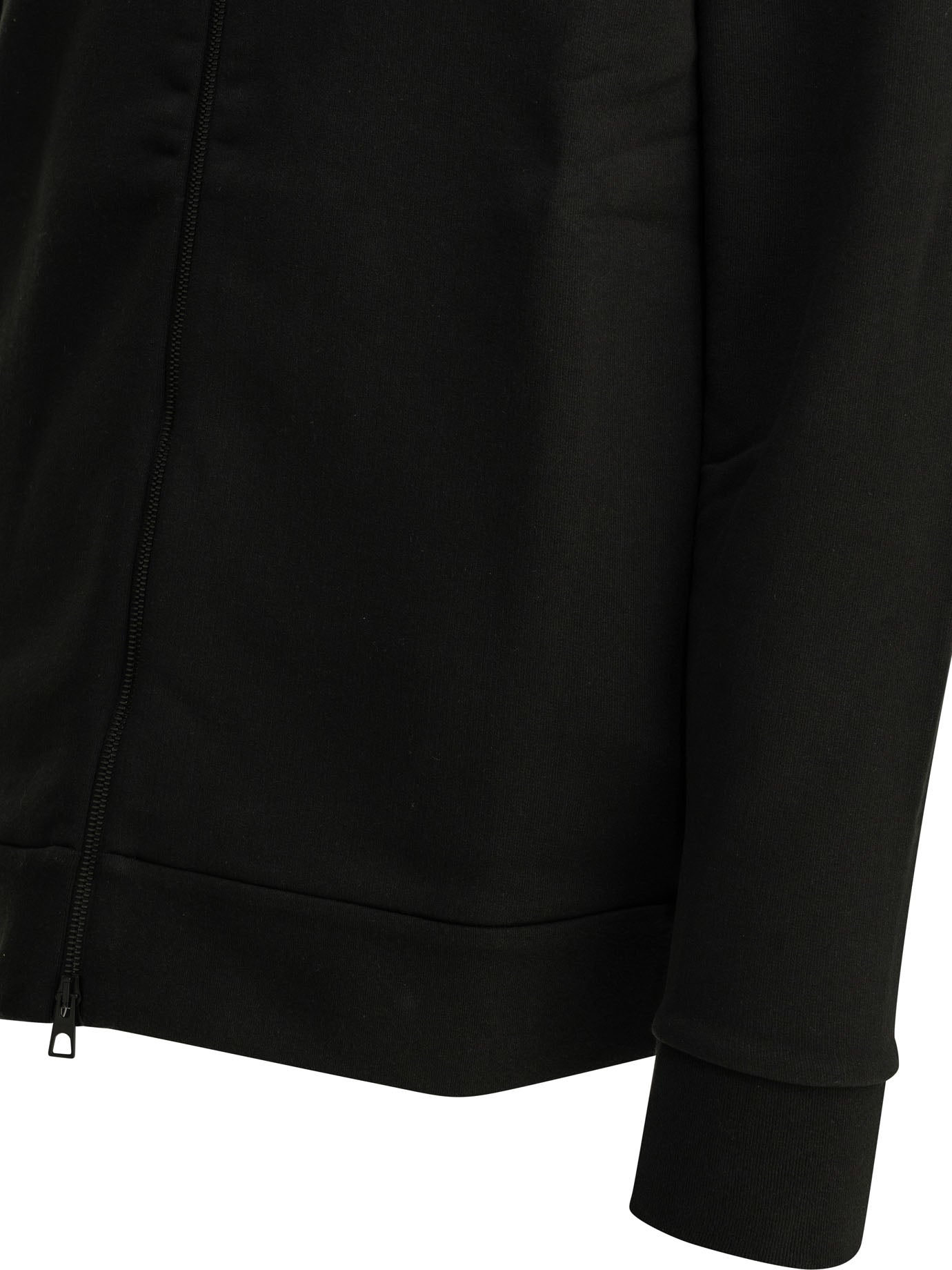 Moncler Zip-up Sweatshirt with Logo - Black