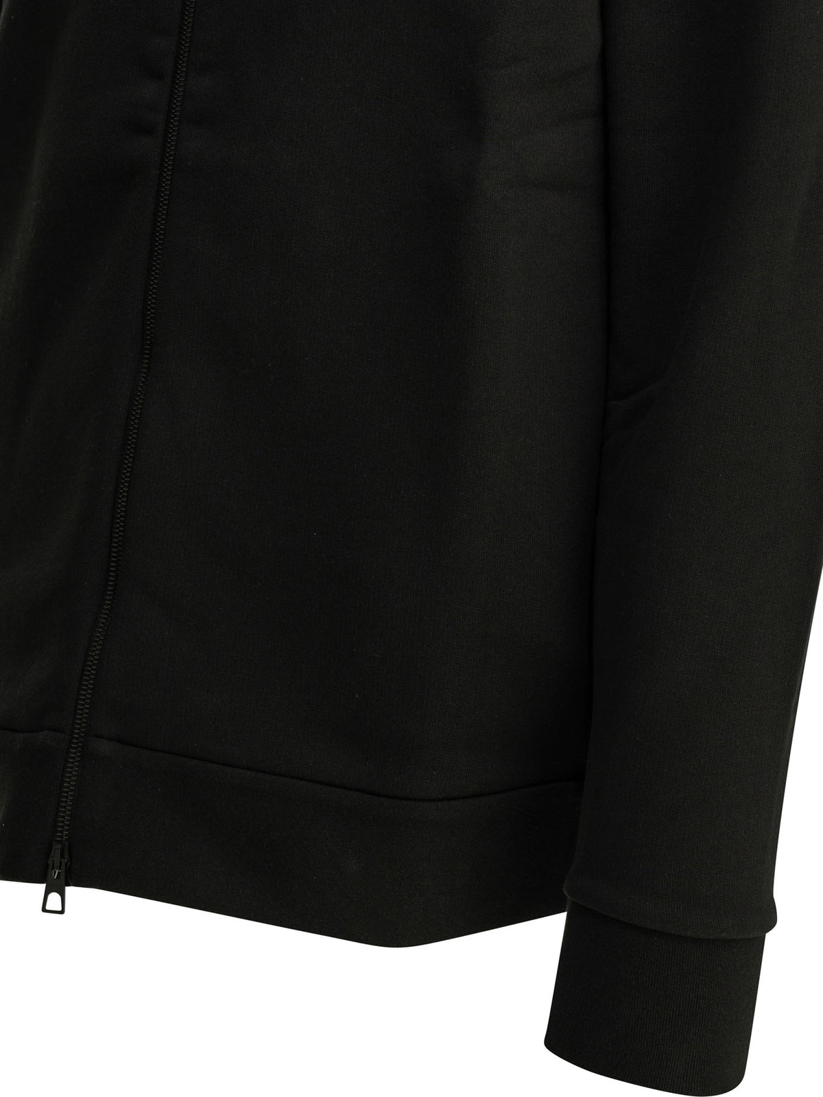 Moncler Zip-up Sweatshirt with Logo - Black