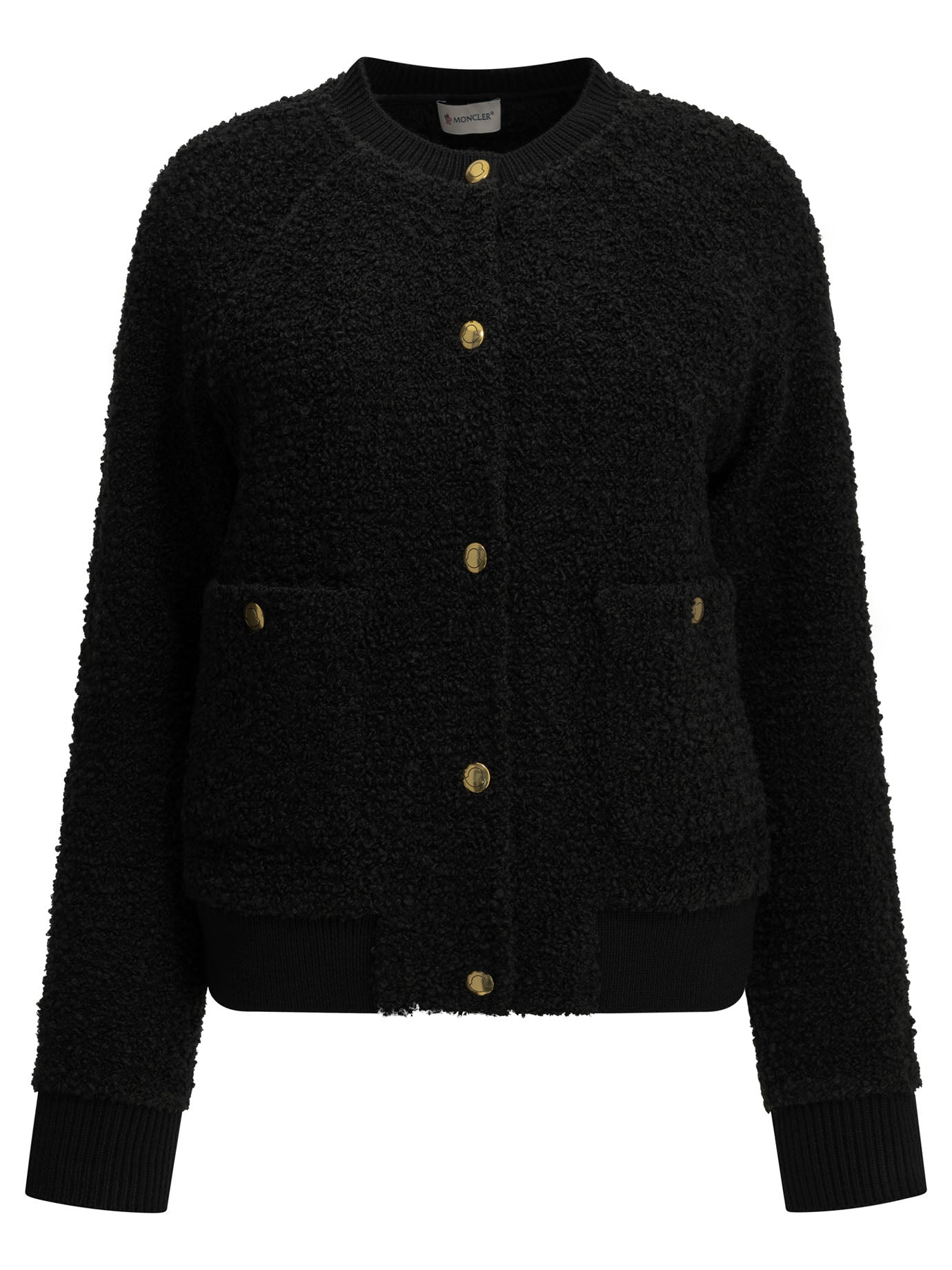 Moncler Wool-blend cardigan - Black