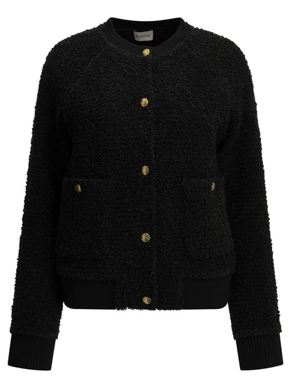 Moncler Wool-blend cardigan - Black