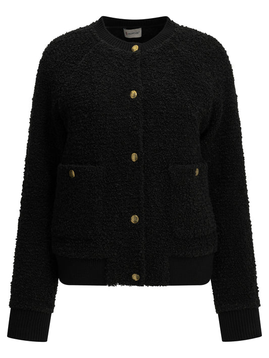 Moncler Wool-blend cardigan - Black