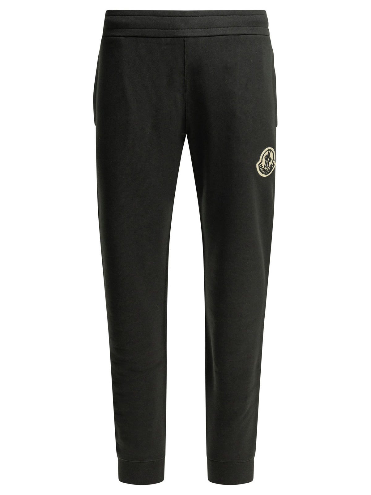 Moncler Sports Pants with Logo - Black