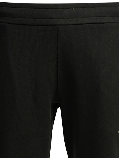 Moncler Sports Pants with Logo - Black