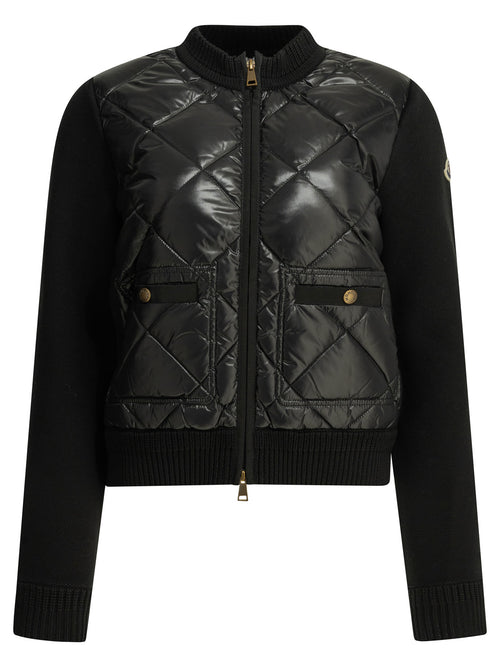 Moncler "Tricot" Zip-Up Cardigan - Black