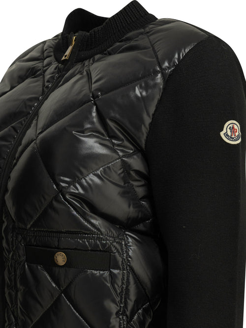 Moncler "Tricot" Zip-Up Cardigan - Black