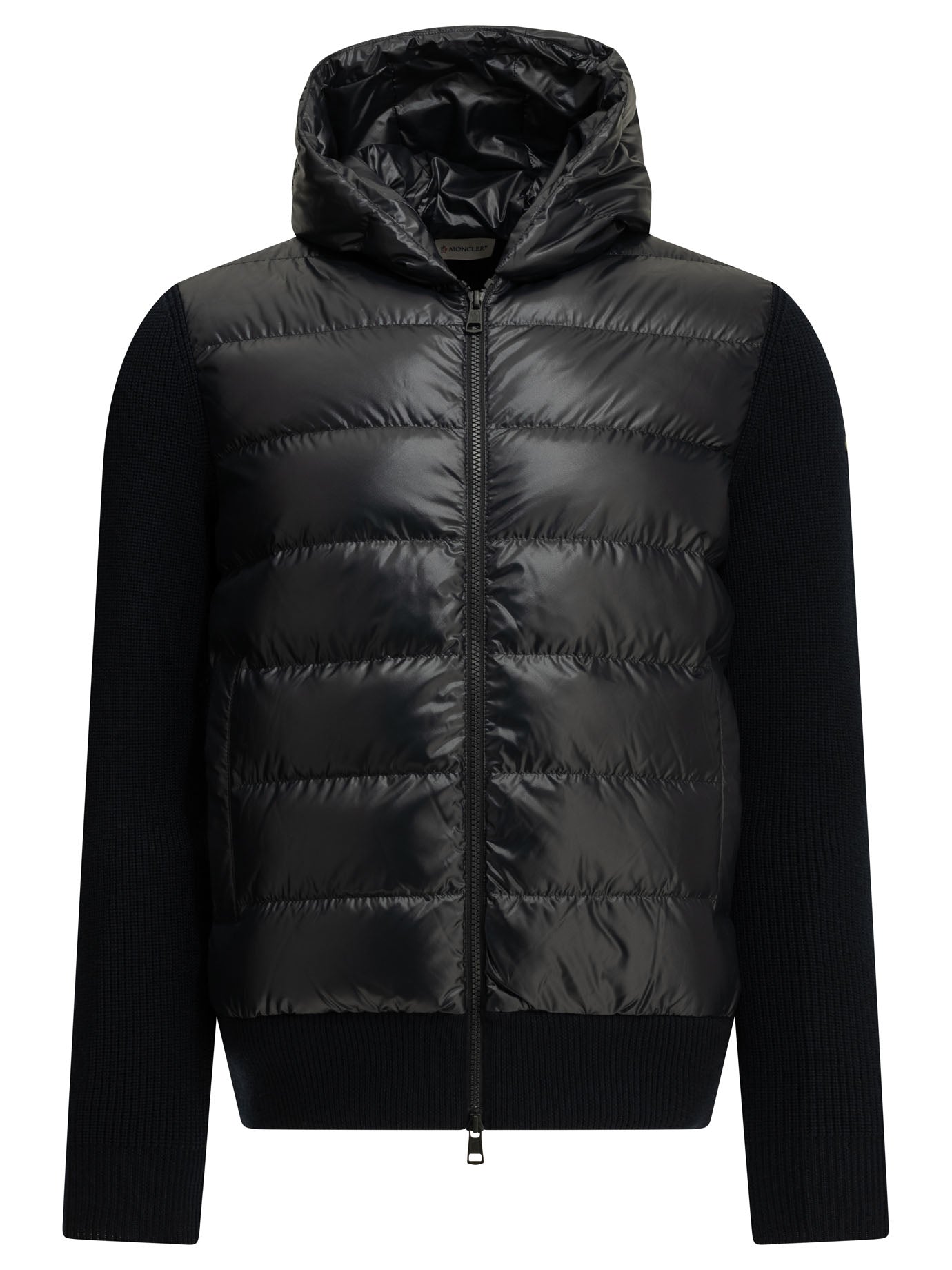 Moncler Padded wool cardigan - Blue