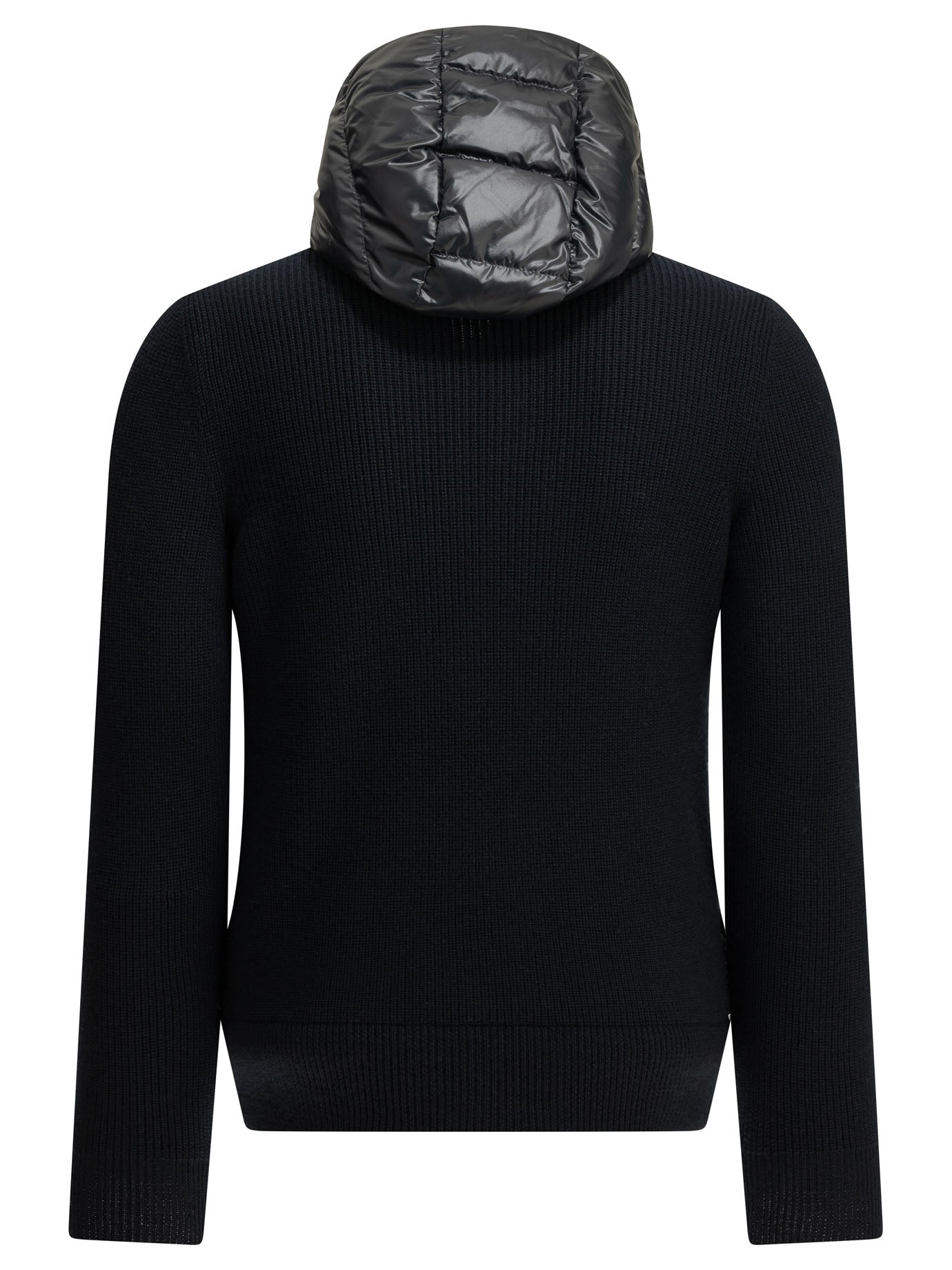 Moncler Padded wool cardigan - Blue