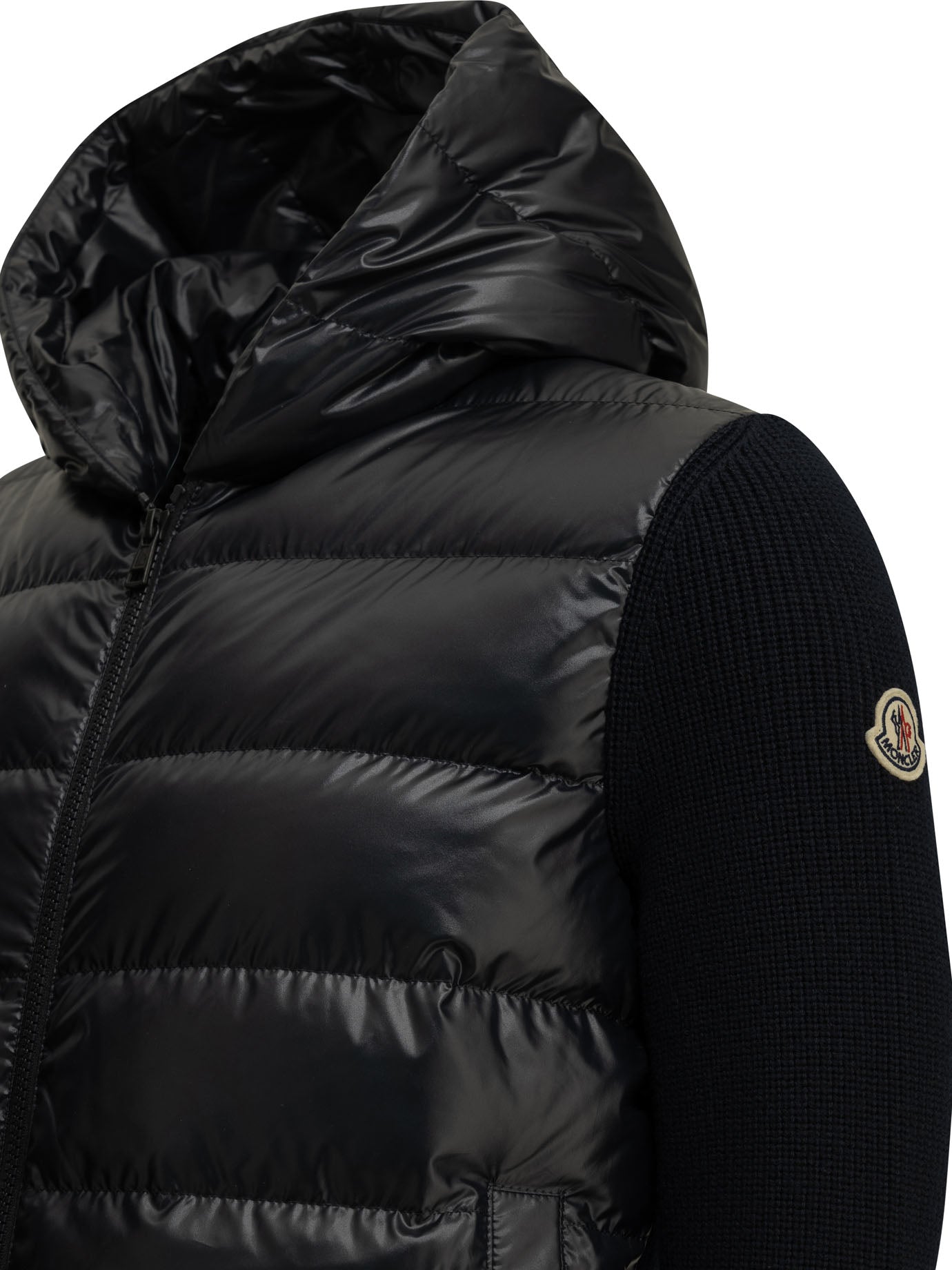Moncler Padded wool cardigan - Blue