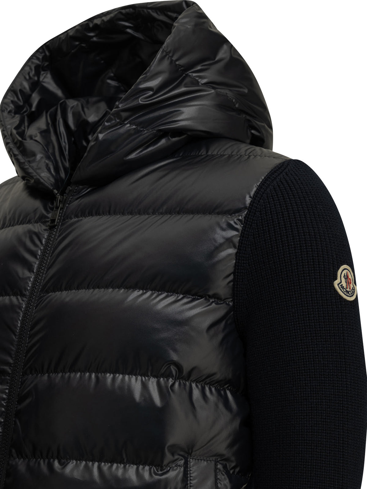 Moncler Padded wool cardigan - Blue