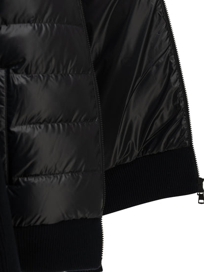 Moncler Padded wool cardigan - Blue