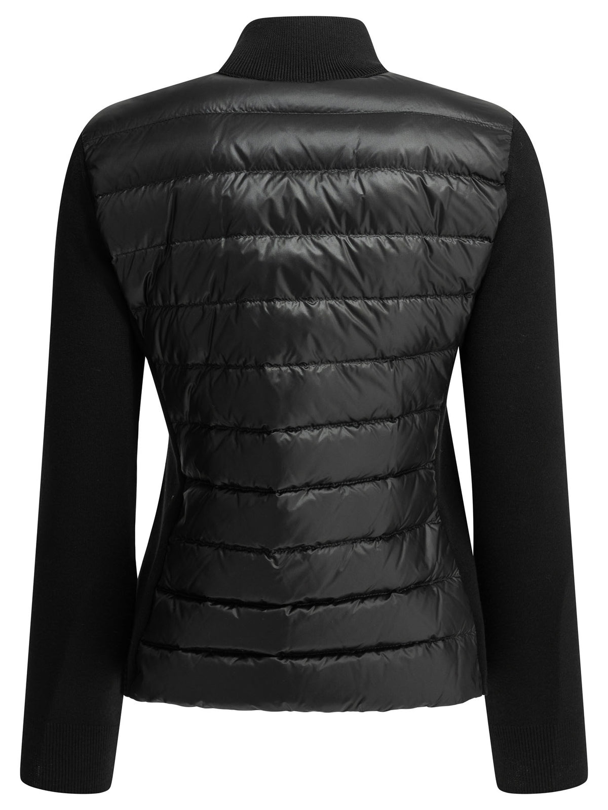 Moncler Padded wool cardigan - Black