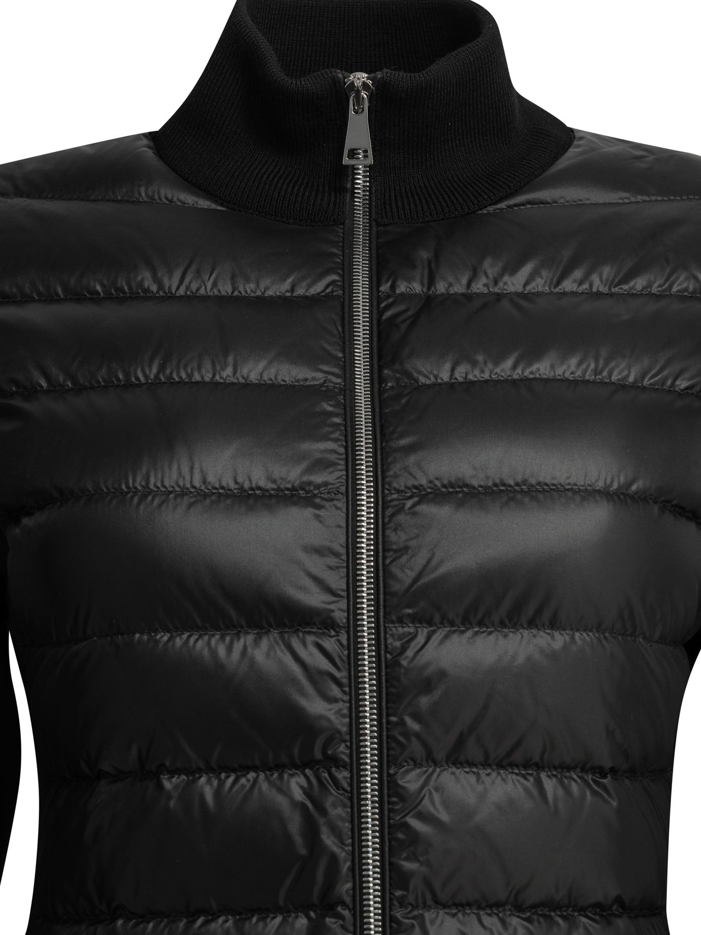 Moncler Padded wool cardigan - Black
