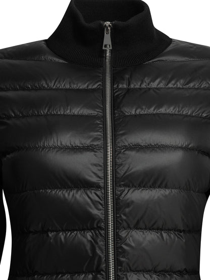 Moncler Padded wool cardigan - Black