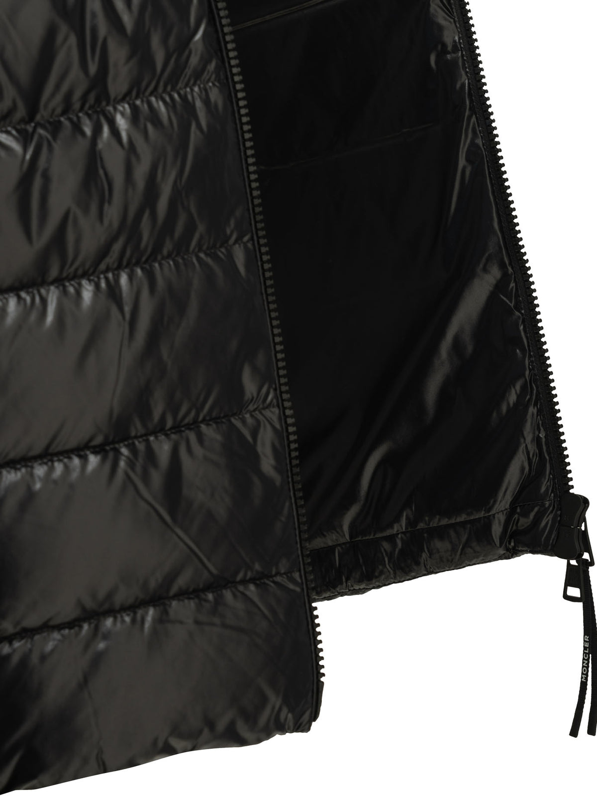 Moncler Padded cardigan made of wool and cashmere - Black
