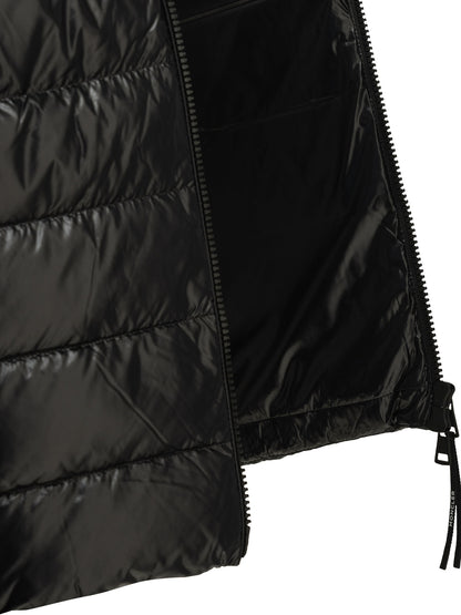Moncler Padded cardigan made of wool and cashmere - Black