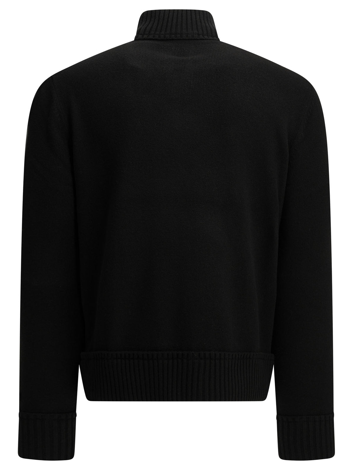 Moncler Padded wool cardigan - Black