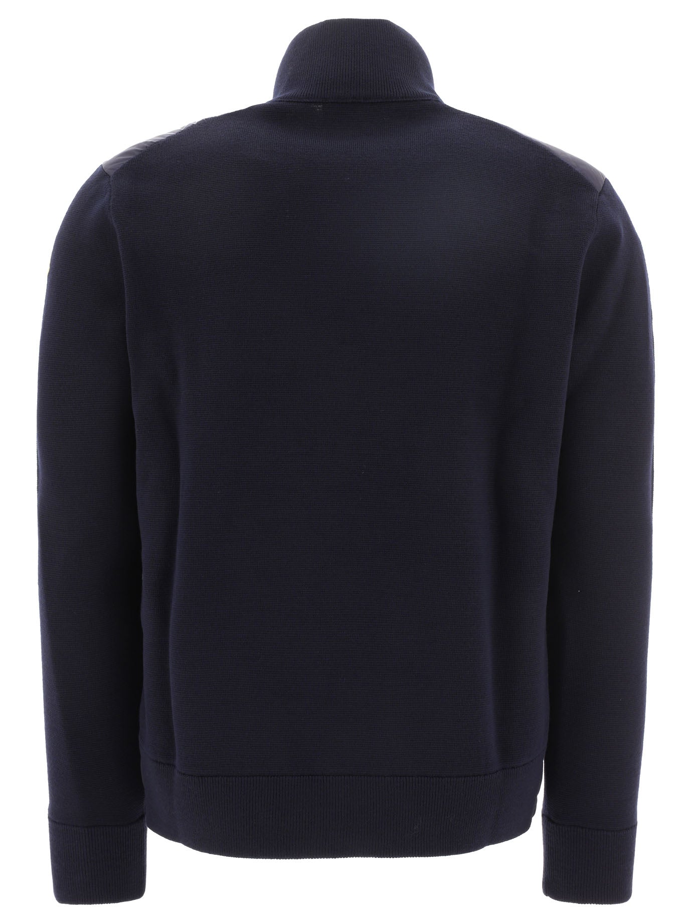 Moncler Padded cardigan made of a wool blend - Blue