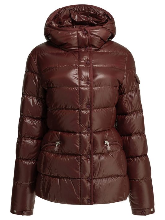 Moncler "Barante" Short Down Jacket - Bordeaux