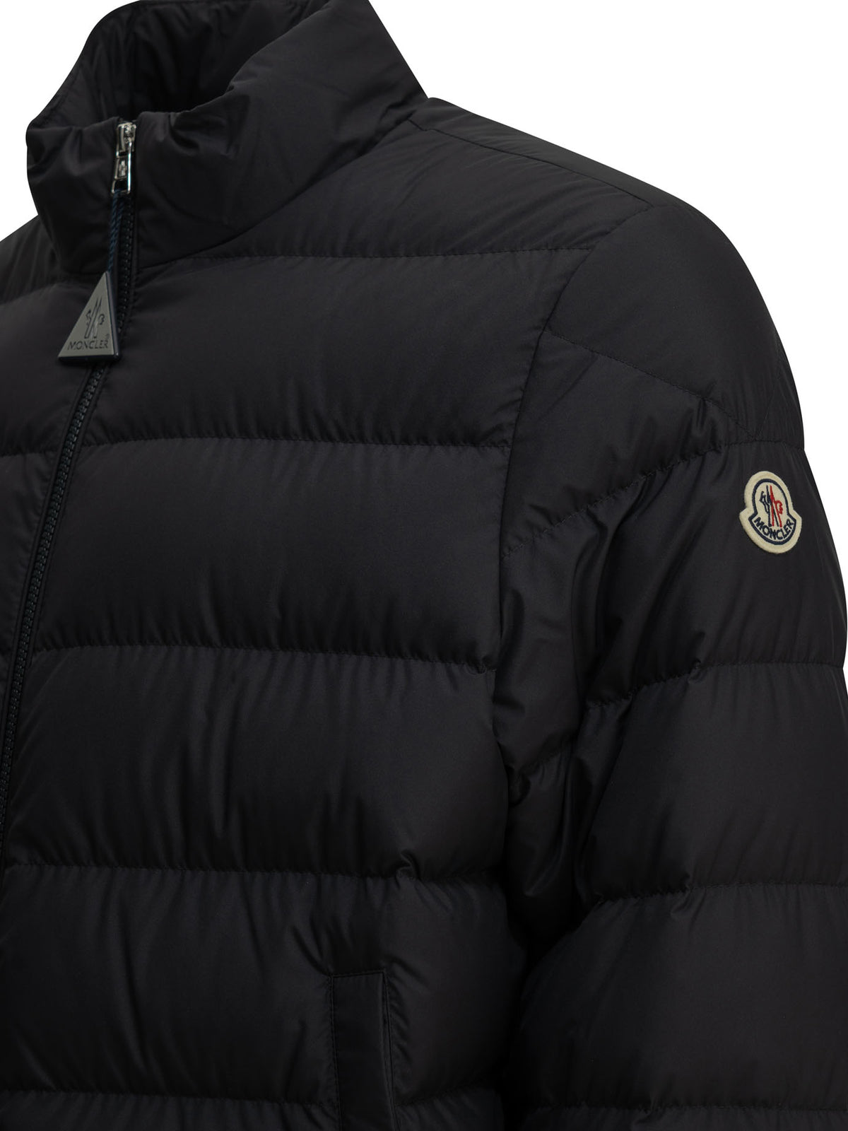 Moncler "Baudinet" Short Down Jacket - Blue