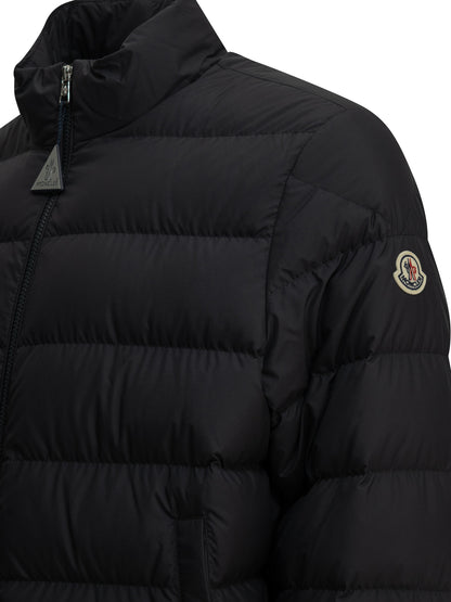 Moncler "Baudinet" Short Down Jacket - Blue