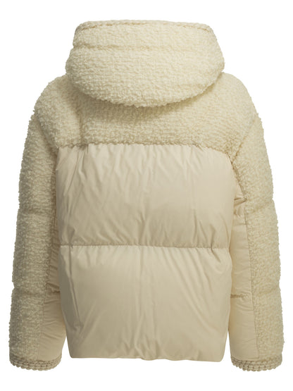 Moncler "Cristallin" Short Down Jacket - White