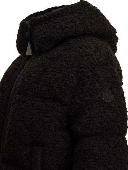 Moncler "Cristallin" Short Down Jacket - Brown