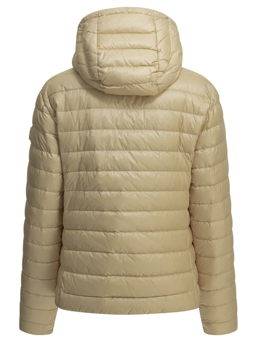 Moncler "Igelhood" Short Down Jacket - Beige