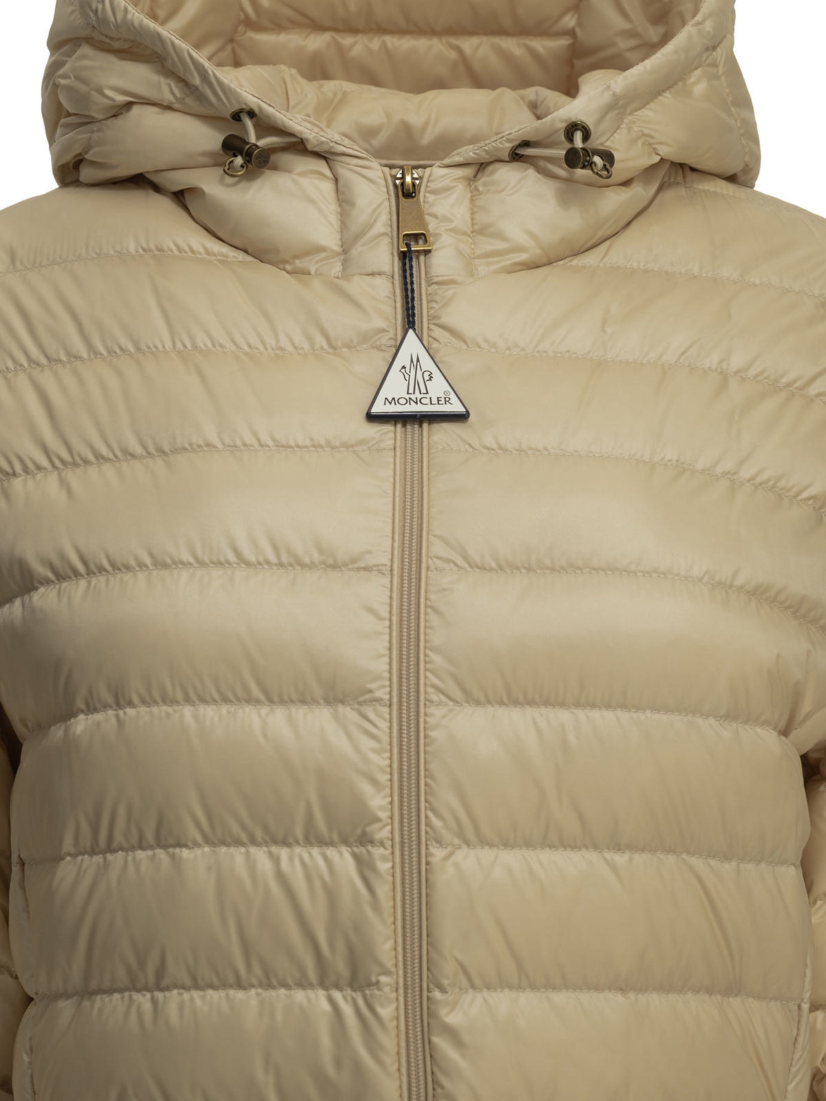 Moncler "Igelhood" Short Down Jacket - Beige