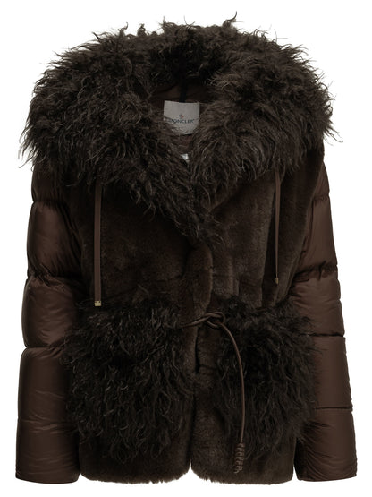 Moncler "Immersif" Short Down Jacket - Brown