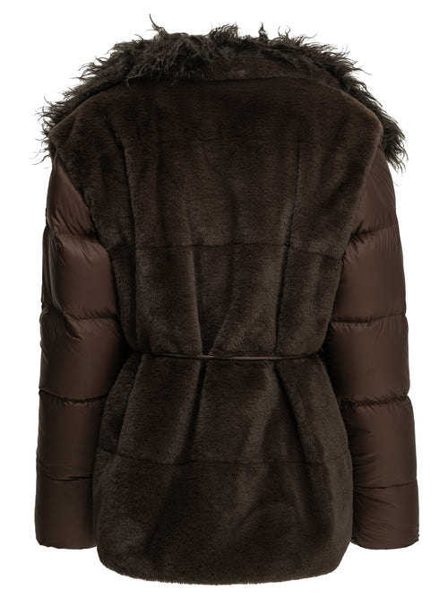 Moncler "Immersif" Short Down Jacket - Brown
