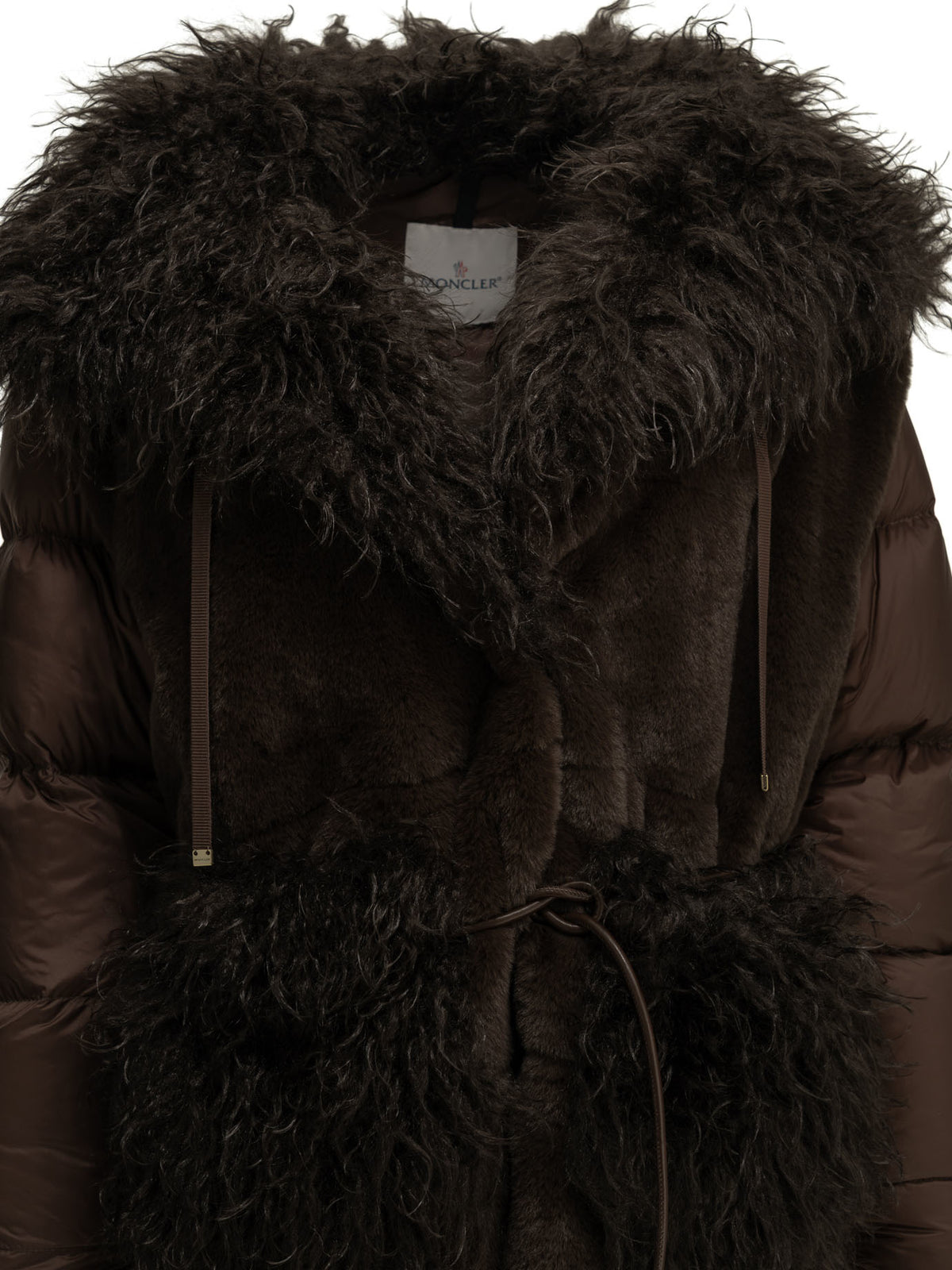 Moncler "Immersif" Short Down Jacket - Brown