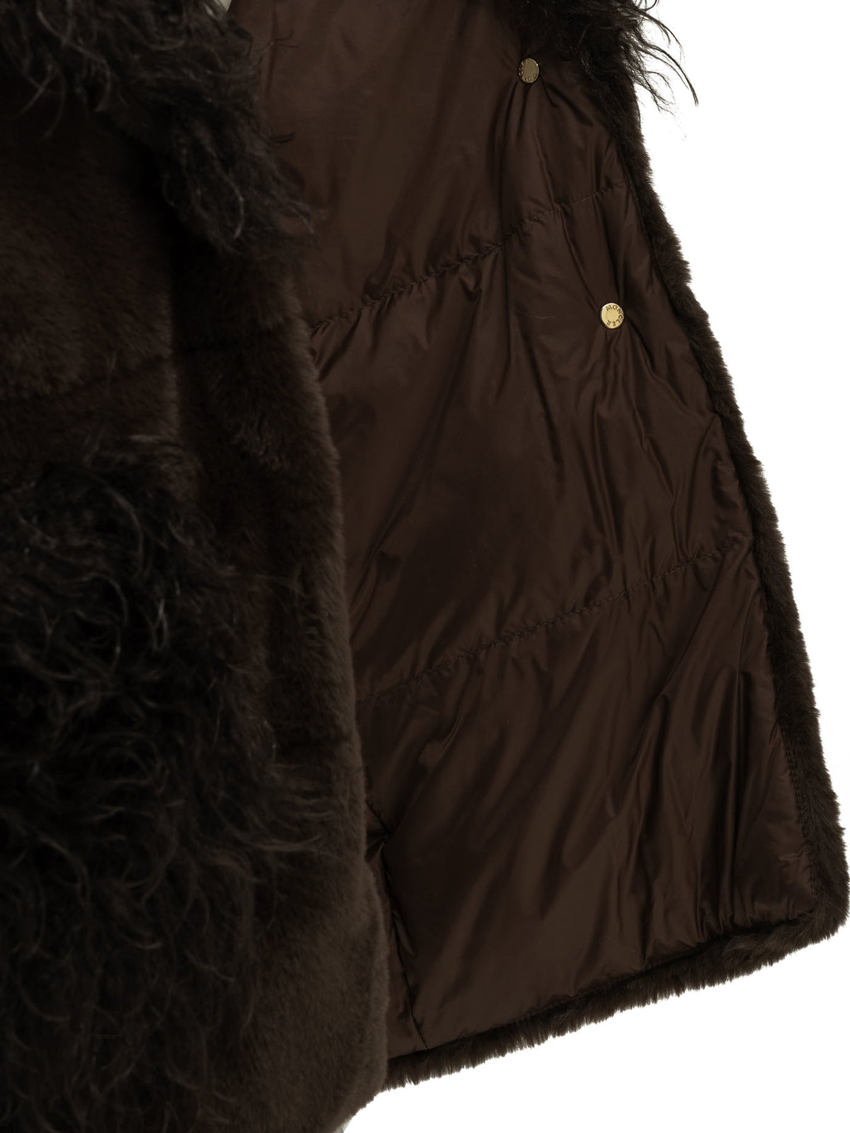 Moncler "Immersif" Short Down Jacket - Brown