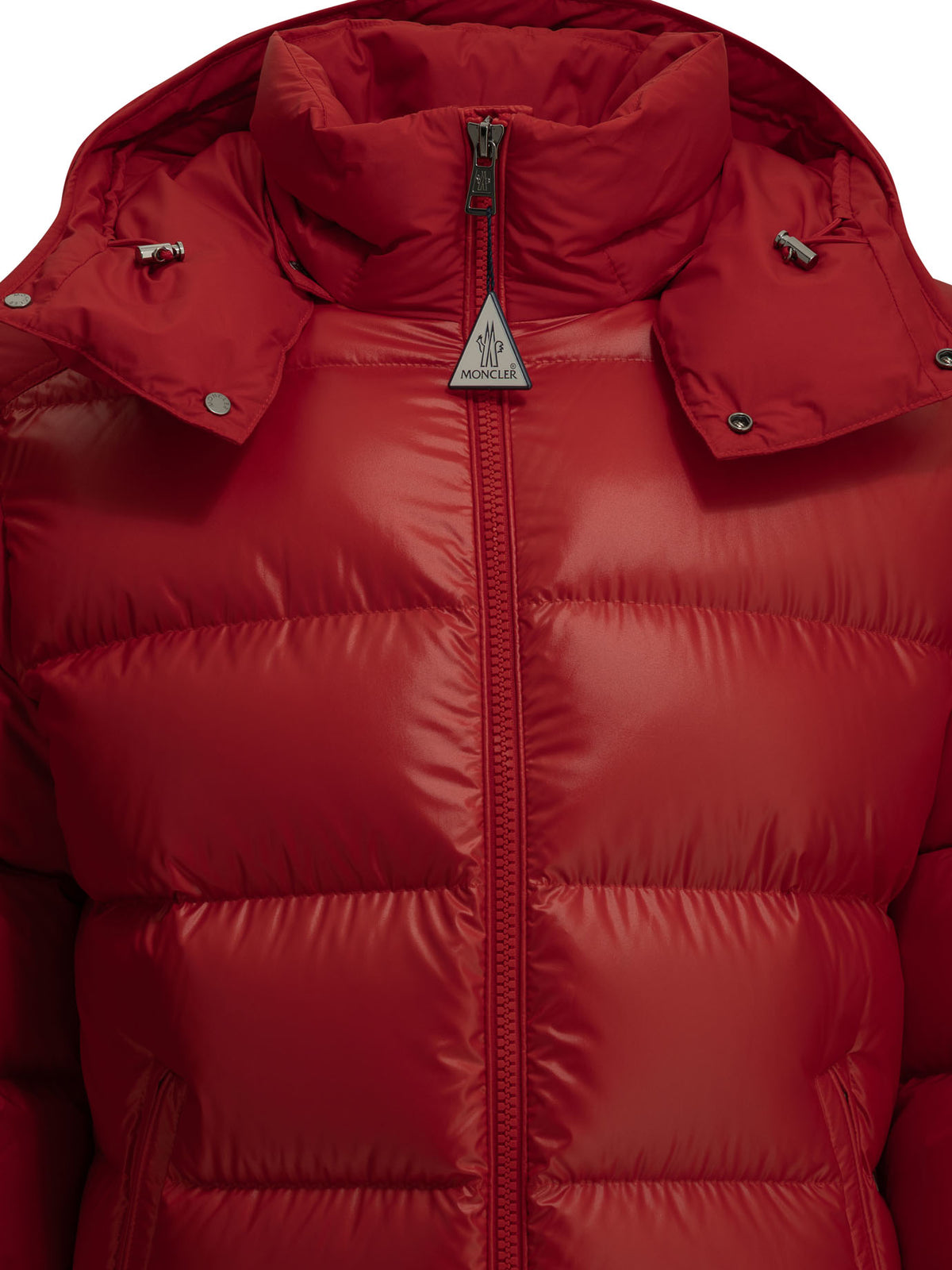 Moncler "Maya" Short Down Jacket - Red
