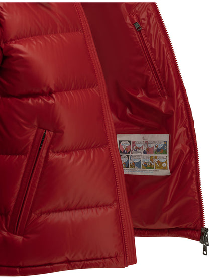 Moncler "Maya" Short Down Jacket - Red