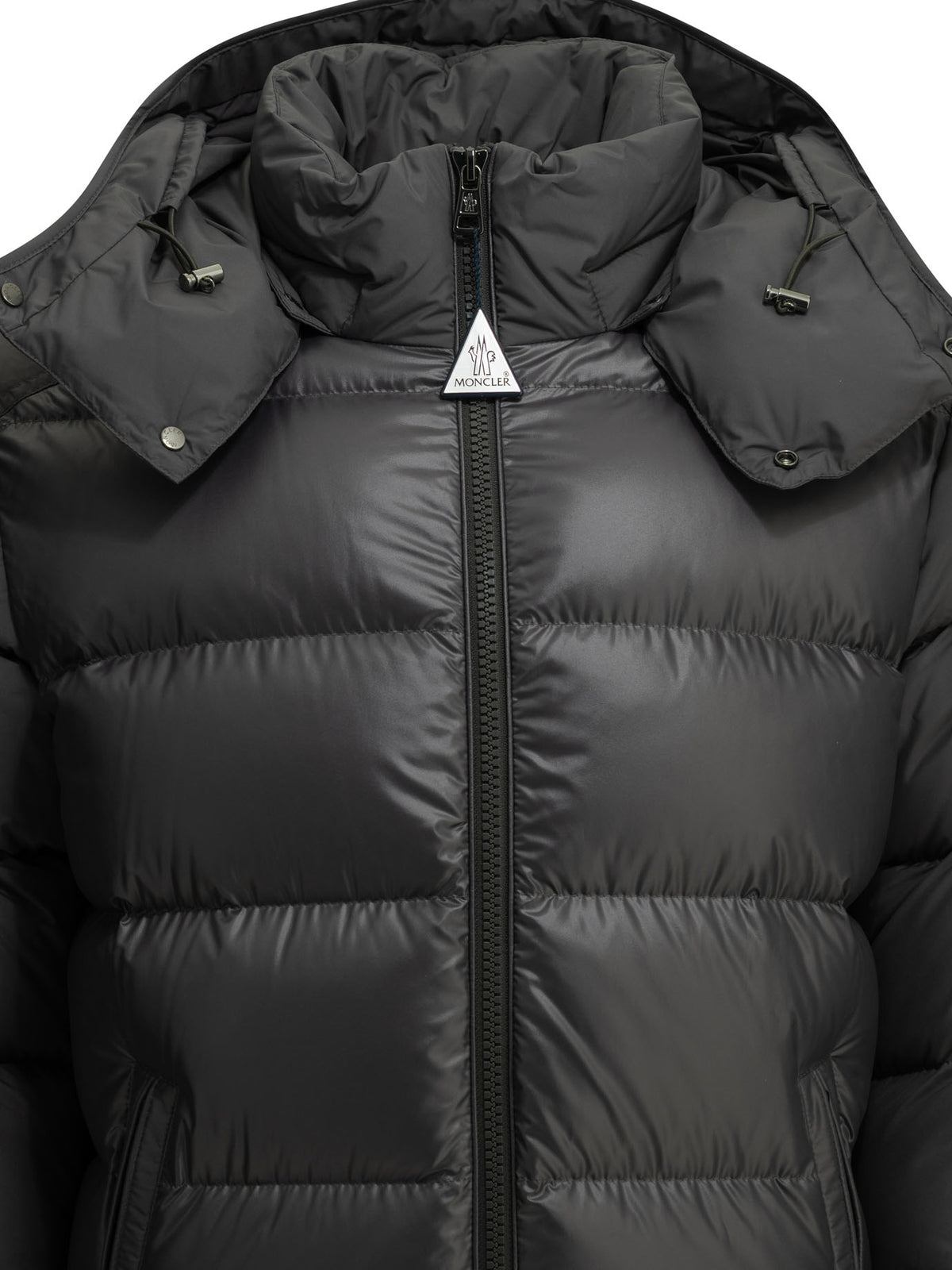 Moncler "Maya" Short Down Jacket - Grey