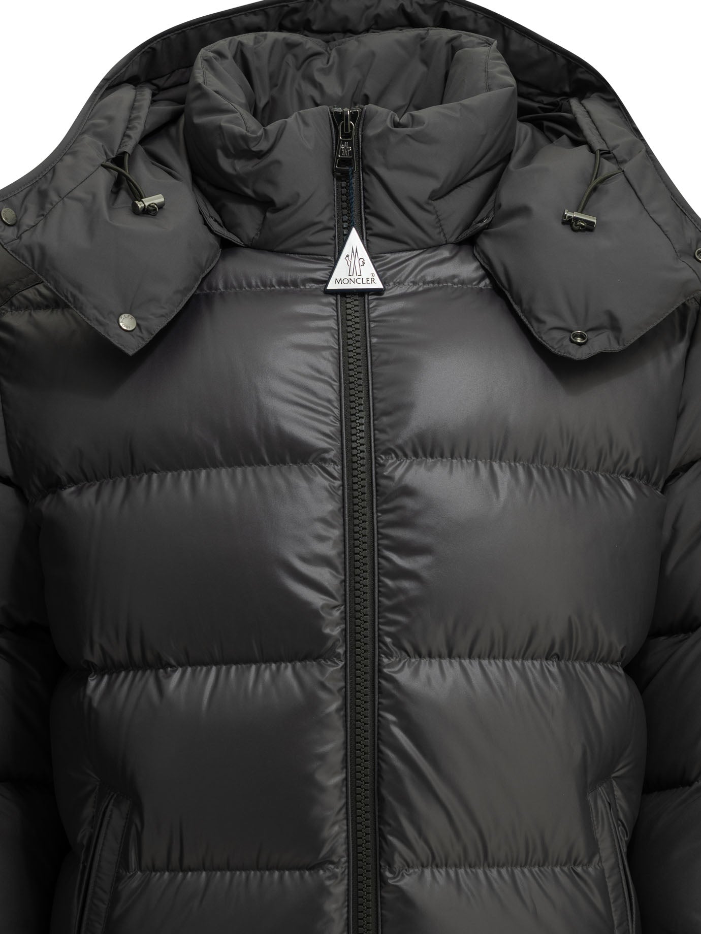 Moncler "Maya" Short Down Jacket - Grey