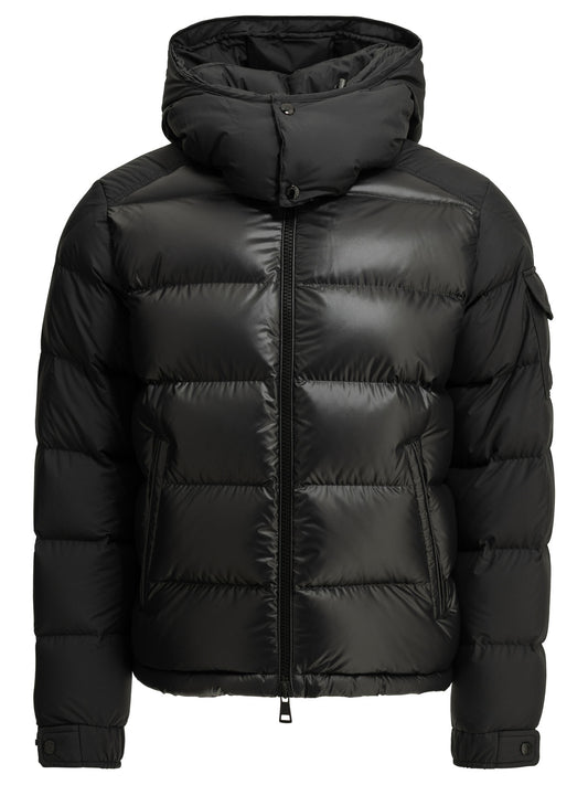Moncler "Maya" Short Down Jacket - Black