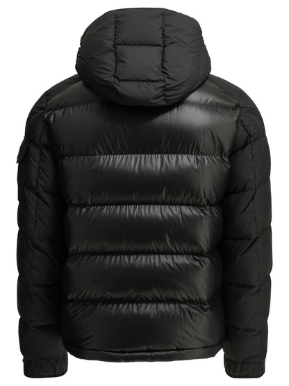 Moncler "Maya" Short Down Jacket - Black