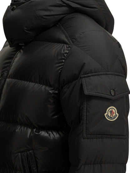 Moncler "Maya" Short Down Jacket - Black