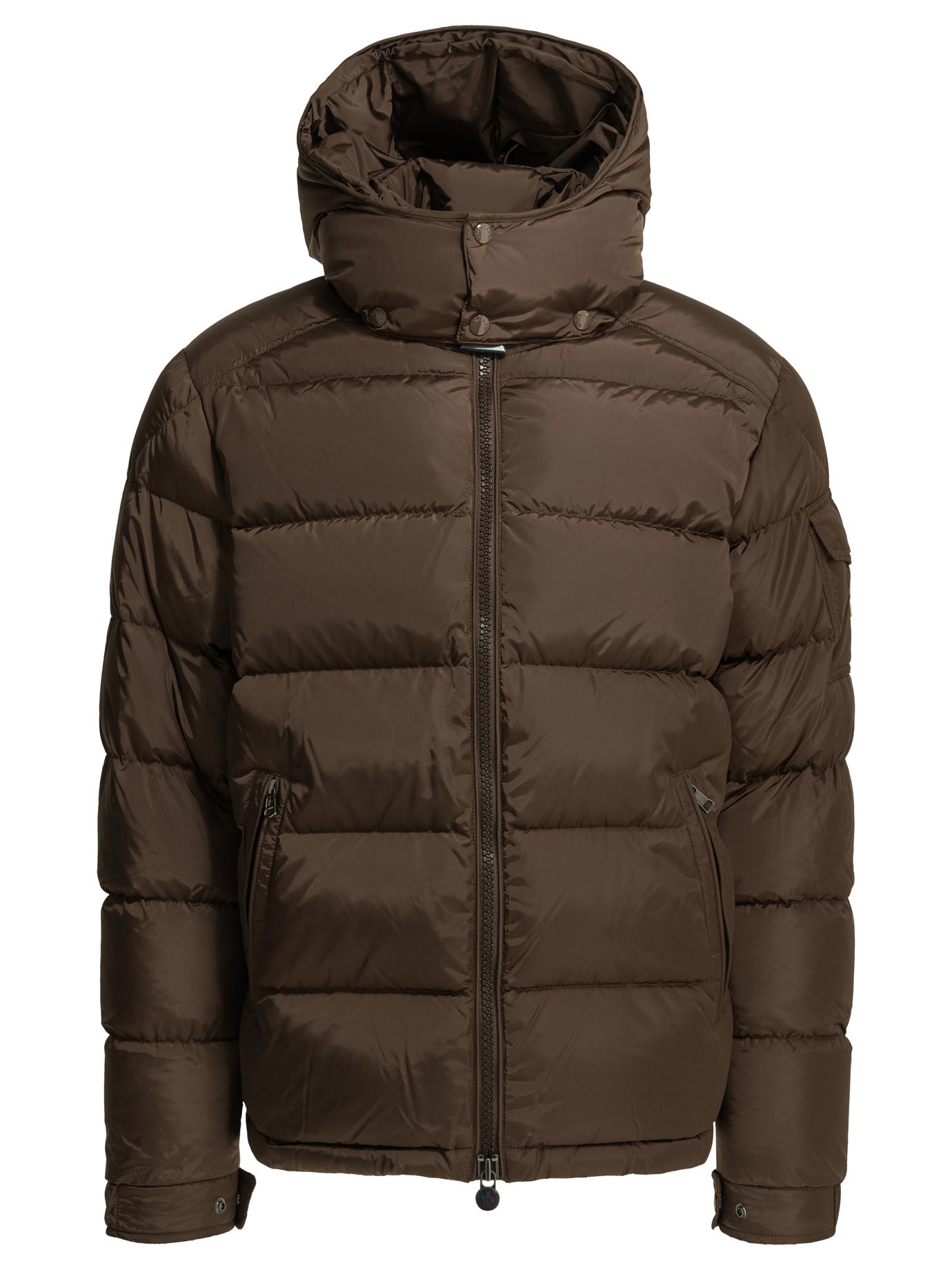 Moncler "Maya" Short Down Jacket - Brown