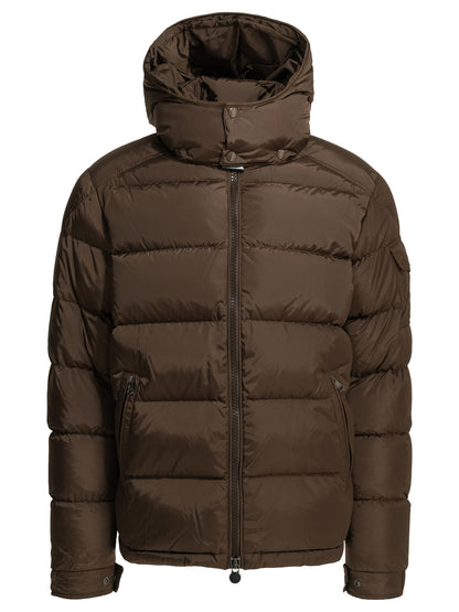 Moncler "Maya" Short Down Jacket - Brown